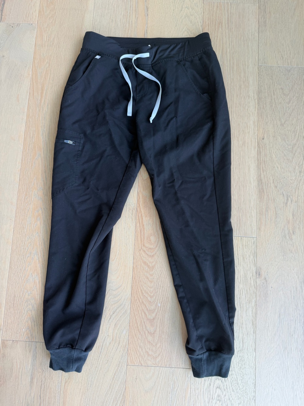 Women’s Figs Scrub Black Jogger Pants with Drawstring